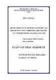 Luận văn Thạc sĩ Kinh tế: Chuyển dịch cơ cấu kinh tế ngành thủy sản theo hướng công nghiệp hóa, hiện đại hóa của tỉnh Khánh Hòa giai đoạn 2011-2020