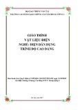 Giáo trình Vật liệu điện (Nghề Điện dân dụng - Trình độ Cao đẳng) - CĐ GTVT Trung ương I