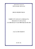 Luận án Tiến sĩ Kinh tế: Nghiên cứu năng lực lãnh đạo của nhà quản lý cấp cao tại các khách sạn 3-5 sao trên địa bàn Hà Nội