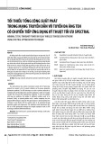 Tối thiểu tổng công suất phát trong mạng truyền dẫn vô tuyến đa ăng ten có chuyển tiếp ứng dụng kỹ thuật tối ưu Spectral