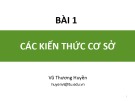 Bài giảng Toán rời rạc: Bài 1 - Vũ Thương Huyền