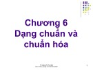 Bài giảng Cơ sở dữ liệu (Database): Chương 6 - TS. Đặng Thị Thu Hiền