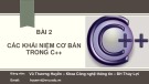 Bài giảng Tin đại cương: Bài 2 - Vũ Thương Huyền