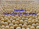 Bài giảng Chọn giống cây trồng ngắn ngày - Chương 5: Chọn giống cây đậu tương