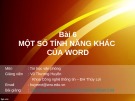 Bài giảng Tin học văn phòng: Bài 6 - Vũ Thương Huyền