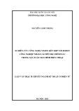 Luận văn Thạc sĩ chuyên ngành Kỹ thuật cơ điện tử: Nghiên cứu công nghệ vision kết hợp với robot công nghiệp nhằm cải tiến độ chính xác trong sản xuất màn hình điện thoại