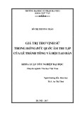 Khóa luận tốt nghiệp: Giá trị thơ vịnh sử trong Hồng Đức quốc âm thi tập của Lê Thánh Tông và hội Tao Đàn