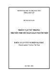Khóa luận tốt nghiệp: Nhân vật nữ trong truyền thuyết dân gian người Việt