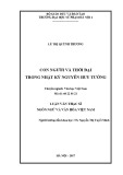 Luận văn Thạc sĩ Ngôn ngữ và Văn hóa Việt Nam: Con người vả thời đại trong Nhật ký Nguyễn Huy Tưởng