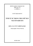 Khóa luận tốt nghiệp: Tính tự sự trong thơ chữ Hán Nguyễn Khuyến