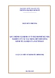 Luận văn Thạc sĩ Kinh tế chính trị: Quá trình tái định cư ở thành phố Hà Nội - Nghiên cứu sự tác động đến đời sống kinh tế, xã hội của người dân