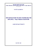 Luận văn Thạc sĩ Kinh tế: Việt Nam gia nhập Tổ chức Thương mại thế giới (WTO) - Thực trạng và giải pháp