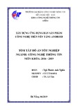 Tóm tắt Đồ án tốt nghiệp Công nghệ thông tin: Xây dựng ứng dụng bán sản phẩm công nghệ trên nền tảng Android