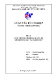 Luận văn tốt nghiệp Thiết kế đồ họa: Cụm sản phẩm thiết kế đồ họa quảng bá Lễ hội Múa mặt nạ Hahoe 2017