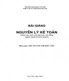 Bài giảng Nguyên lý kế toán: Phần 2 - ThS. Huỳnh Thị Kiều Thu