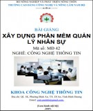 Bài giảng Xây dựng phần mềm quản lý nhân sự (Nghề: Công nghệ thông tin) - CĐ Công nghệ và Nông lâm Nam Bộ