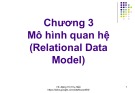 Bài giảng Cơ sở dữ liệu (Database): Chương 3 - TS. Đặng Thị Thu Hiền