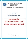 Kỷ yếu Hội thảo khoa học: Kinh nghiệm nghiên cứu khoa học trong lĩnh vực kinh tế