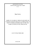 Luận văn Thạc sĩ Khoa học: Nghiên cứu xác định các thông số cơ bản trên ảnh vệ tinh quang học để nhận dạng các nhóm đá phục vụ công tác thành lập sơ đồ địa chất cấu trúc ảnh tại khu vực huyện Cao Lộc, tỉnh Lạng Sơn