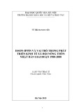 Tóm tắt luận văn Thạc sĩ Châu Á học: Isson-Ippin và vai trò trong phát triển kinh tế xã hội ở nông thôn Nhật Bản giai đoạn 1980-2000