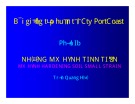 Bài giảng tập huấn tại công ty PortCoast - Phần Ib: Những mô hình tiên tiến (Trần Quang Hộ)