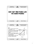 Bài giảng Cơ học lý thuyết (Phần I: Tĩnh học) - Bài tập tìm phản lực và giản phẳng