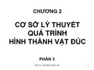 Bài giảng Công nghệ đúc - Chương 2: Cơ sở lý thuyết quá trình hình thành vật đúc (Phần 3)