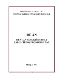 Đề án: Tiếp cận sáng kiến CDIO và cải cách hoạt động đào tạo