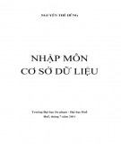 Giáo trình Nhập môn Cơ sở dữ liệu: Phần 1 - Nguyễn Thế Dũng