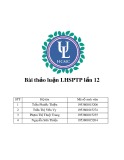 Bài thảo luận Luật hình sự phần tội phạm lần 12