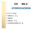 Bài giảng Hóa đại cương - Chương 2: Hydrocacbon