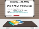 Bài giảng Tin học cơ bản: Chương 4.3 - Nguyễn Quỳnh Diệp