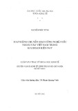 Luận văn Thạc sĩ Khoa học kinh tế: Hoạt động chuyển giao công nghệ nước ngoài vào Việt Nam trong giai đoạn hiện nay