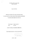 Luận văn Thạc sĩ Kinh tế chính trị: Chính sách thu hút đẩu tư trực tiếp nước ngoài của Trung Quốc sau khi gia nhập Tổ chức Thương mại thế giới và bài học kinh nghiệm cho Việt Nam