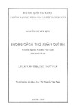 Luận văn Thạc sĩ Ngữ văn: Phong cách thơ Xuân Quỳnh