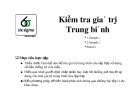 Bài giảng 6sigma: Kiểm tra giá trị trung bình