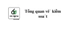 Bài giảng 6sigma: Tổng quan về kiểm soát