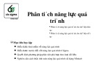 Bài giảng 6sigma: Phân tích năng lực quá trình