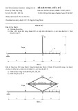 Đề kiểm tra giữa kỳ môn Sức bền vật liệu