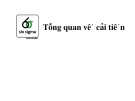 Bài giảng 6sigma: Tổng quan về cải tiến