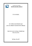 Tóm tắt Luận văn Thạc sĩ Triết học: Tư tưởng Nguyễn Đức Đạt qua tác phẩm Nam Sơn tùng thoại