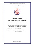 Đề tài nghiên cứu khoa học cấp trường: Xây dựng hệ thống quản lý nhân sự trường đại học Hàng hải Việt Nam
