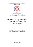 Đề tài nghiên cứu khoa học cấp trường: Nghiên cứu tự động hóa tính toán ổ trượt đỡ thủy động