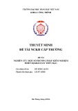 Đề tài nghiên cứu khoa học cấp trường: Nghiên cứu một số phương pháp kiểm nghiệm thiết bị khảo sát thủy đạc