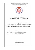 Đề tài nghiên cứu khoa học cấp trường: Xây dựng hệ thống theo dõi mục tiêu trên biển sử dụng hải đồ số