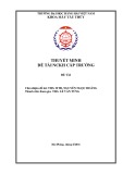 Đề tài nghiên cứu khoa học cấp trường: Tận dụng dầu cặn cho nồi hơi phụ đốt dầu tàu thủ