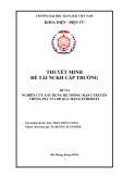 Đề tài nghiên cứu khoa học cấp trường: Nghiên cứu xây dựng hệ thống truyền thông PLC S7-1200 qua mạng Ethernet