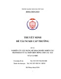 Đề tài nghiên cứu khoa học cấp trường: Nghiên cứu xây dựng kế hoạch điều khiển tàu tránh bão từ xa trên biển đông cho các tàu vừa và nhỏ