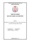 Đề tài nghiên cứu khoa học cấp trường: Mô phỏng cơ cấu hộp chạy dao máy tiện đa năng phục vụ giảng dạy vẽ kỹ thuật cơ khí