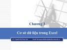 Bài giảng Tin học ứng dụng trong kinh doanh - Chương 3: Cơ sở dữ liệu trong Excel